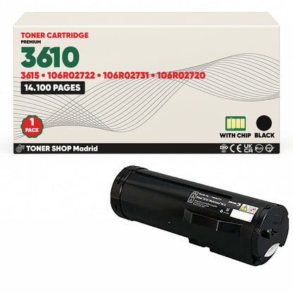 BDink Cartucho Tóner Compatible Xerox Phaser 3610 Negro