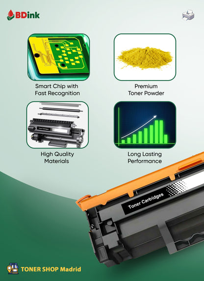 BDink Tóner Compatible Canon 067H  (Pack 4) con Chip