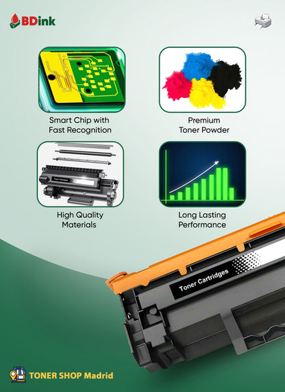 BDink Tóner Compatible Canon 067H  (Pack 4) con Chip