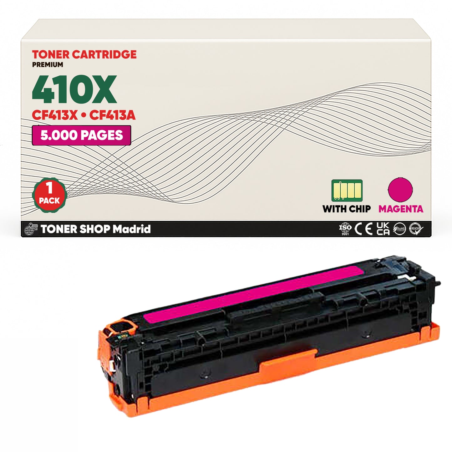 BDink Tóner Compatible HP 410X (Pack 4 CMYK) CF410X CF411X CF412X CF413X