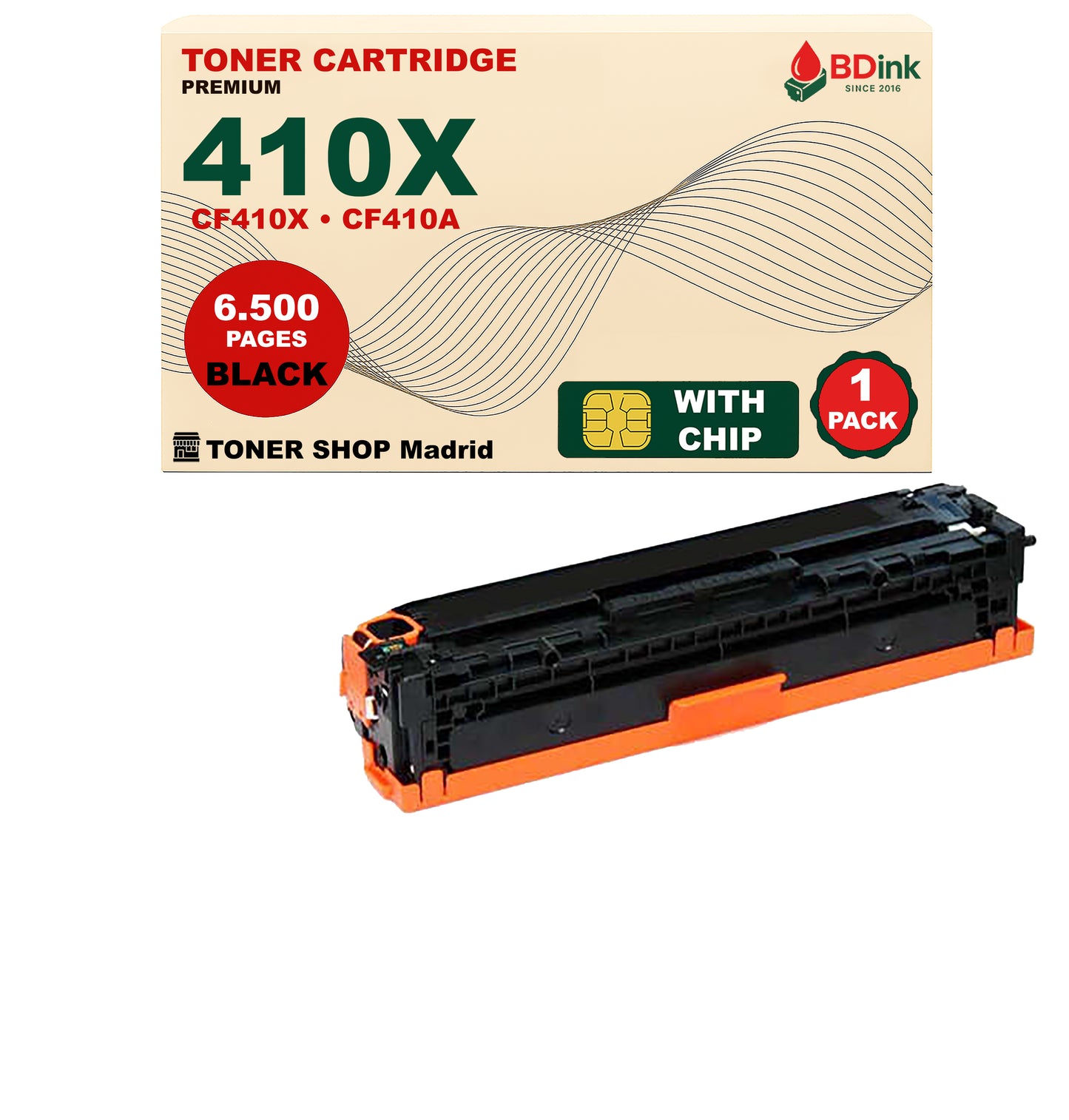 BDink Tóner Compatible HP 410X (Pack 4 CMYK) CF410X CF411X CF412X CF413X