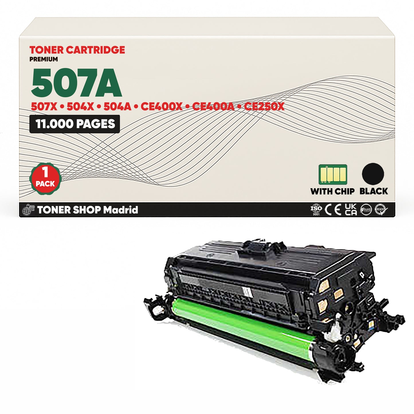 BDink Cartucho Tóner Compatible HP 507A/504A CMYK (Pack 4)