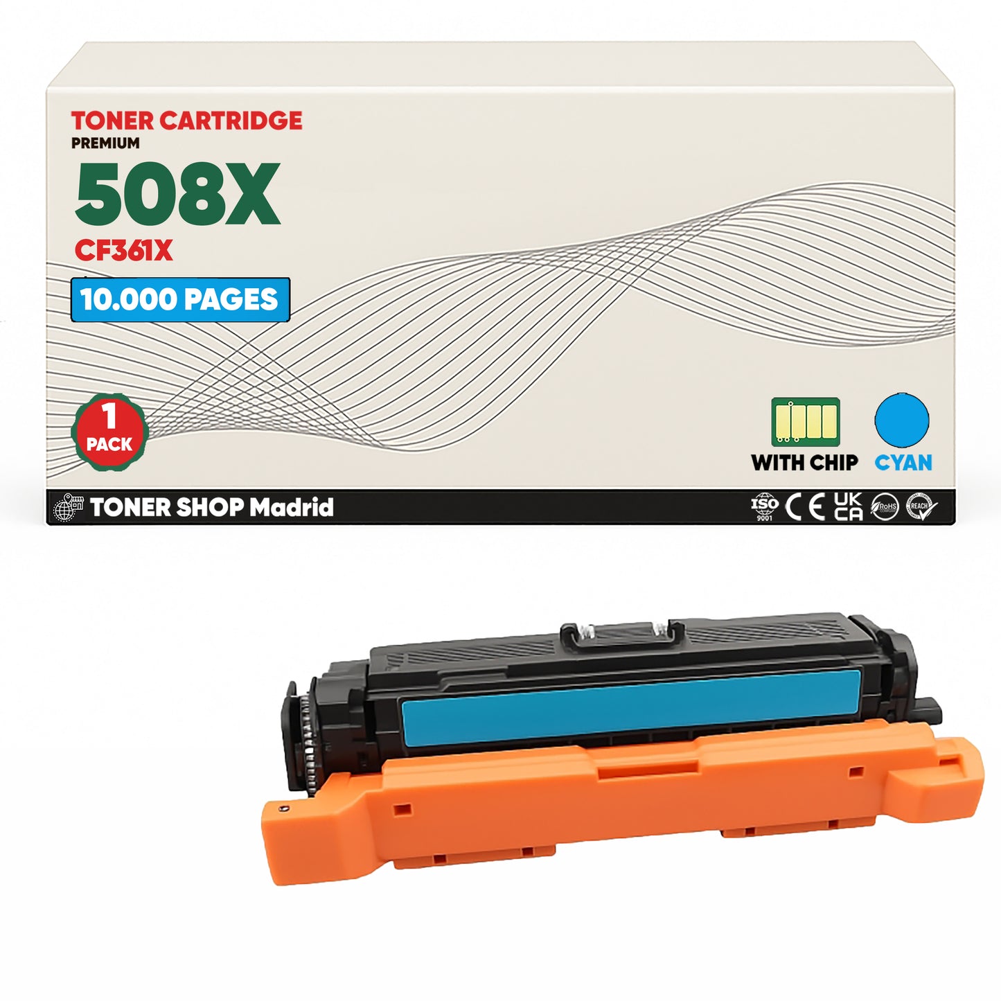 BDink Tóner Compatible HP 508X (Pack 4 CMYK) CF360X CF361X CF362X CF363X