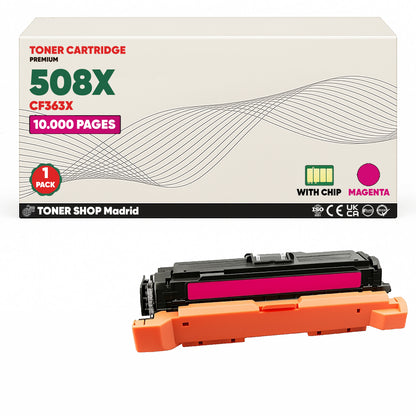 BDink Tóner Compatible HP 508X (Pack 4 CMYK) CF360X CF361X CF362X CF363X