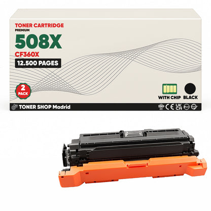 BDink Tóner Compatible HP 508X (Pack 4 CMYK) CF360X CF361X CF362X CF363X