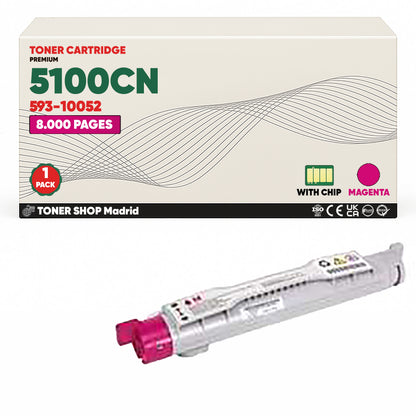 BDink Cartuchos Tóner Compatible Dell 5100CN (Pack 4 ) CMYK