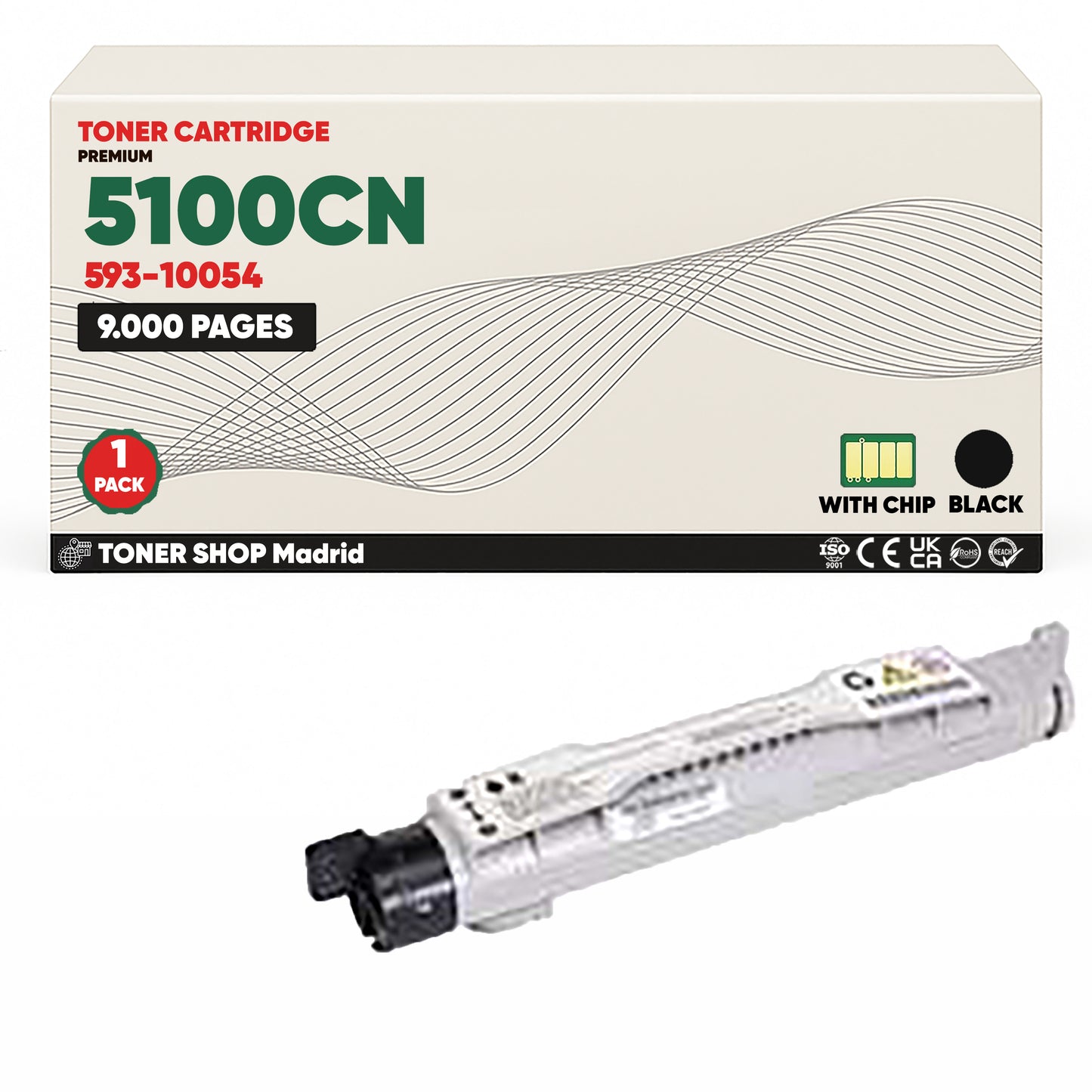 BDink Cartuchos Tóner Compatible Dell 5100CN (Pack 4 ) CMYK
