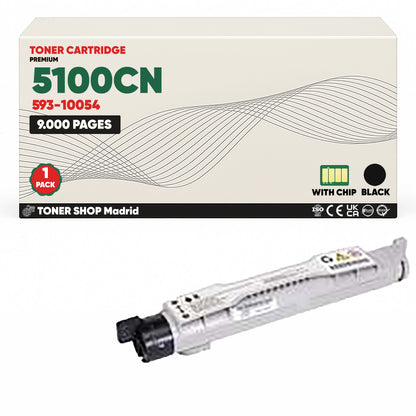 BDink Cartuchos Tóner Compatible Dell 5100CN (Pack 4 ) CMYK