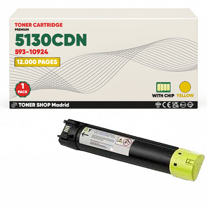 BDink Cartucho/s Tóner Compatible/s Dell 5130CDN Magenta & Amarillo (Pack 2)