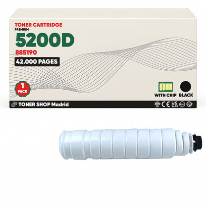BDink Tóner Compatible Ricoh Type 5200D Negro 885190