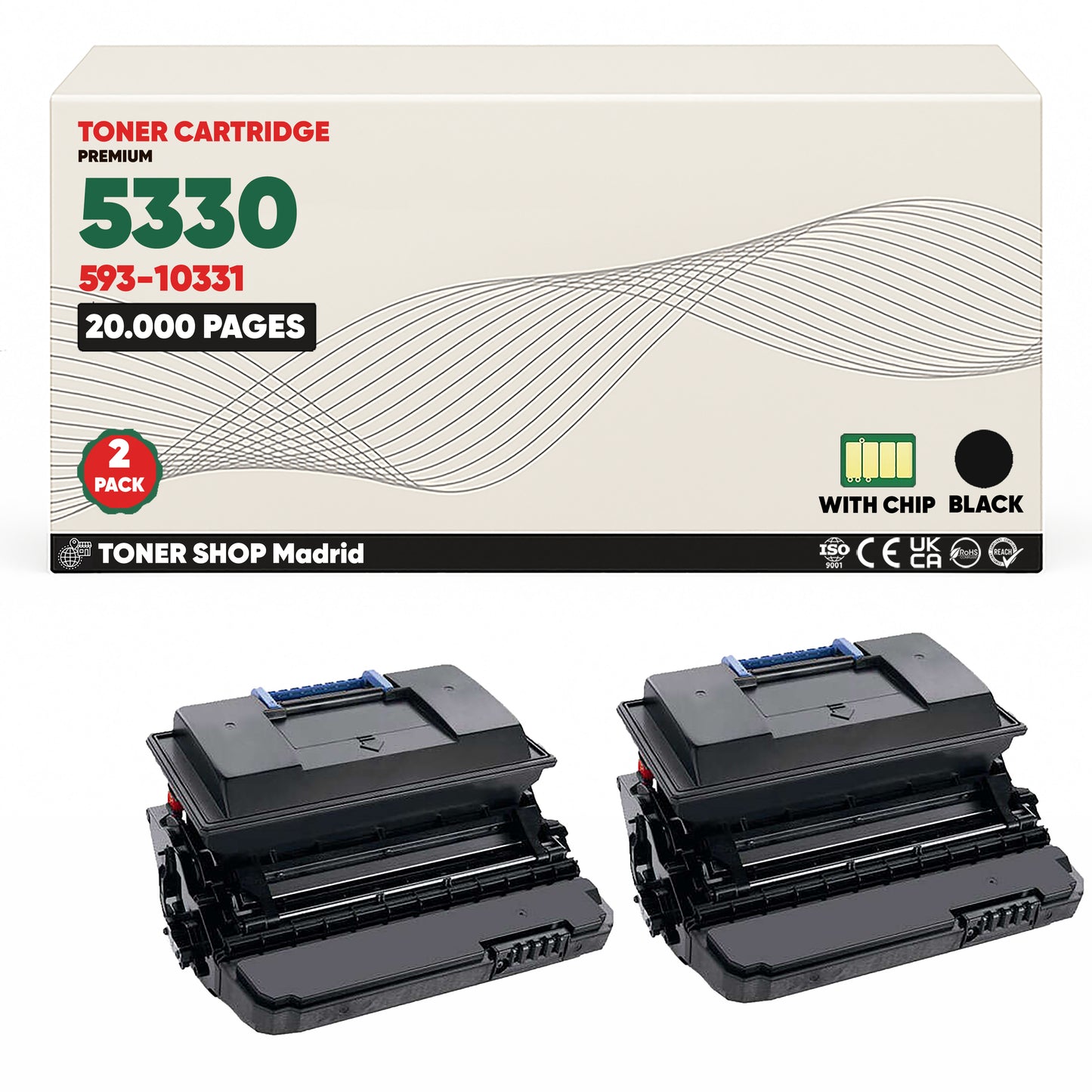 BDink Cartucho/s Tóner Compatible/s Dell 5330 Negro