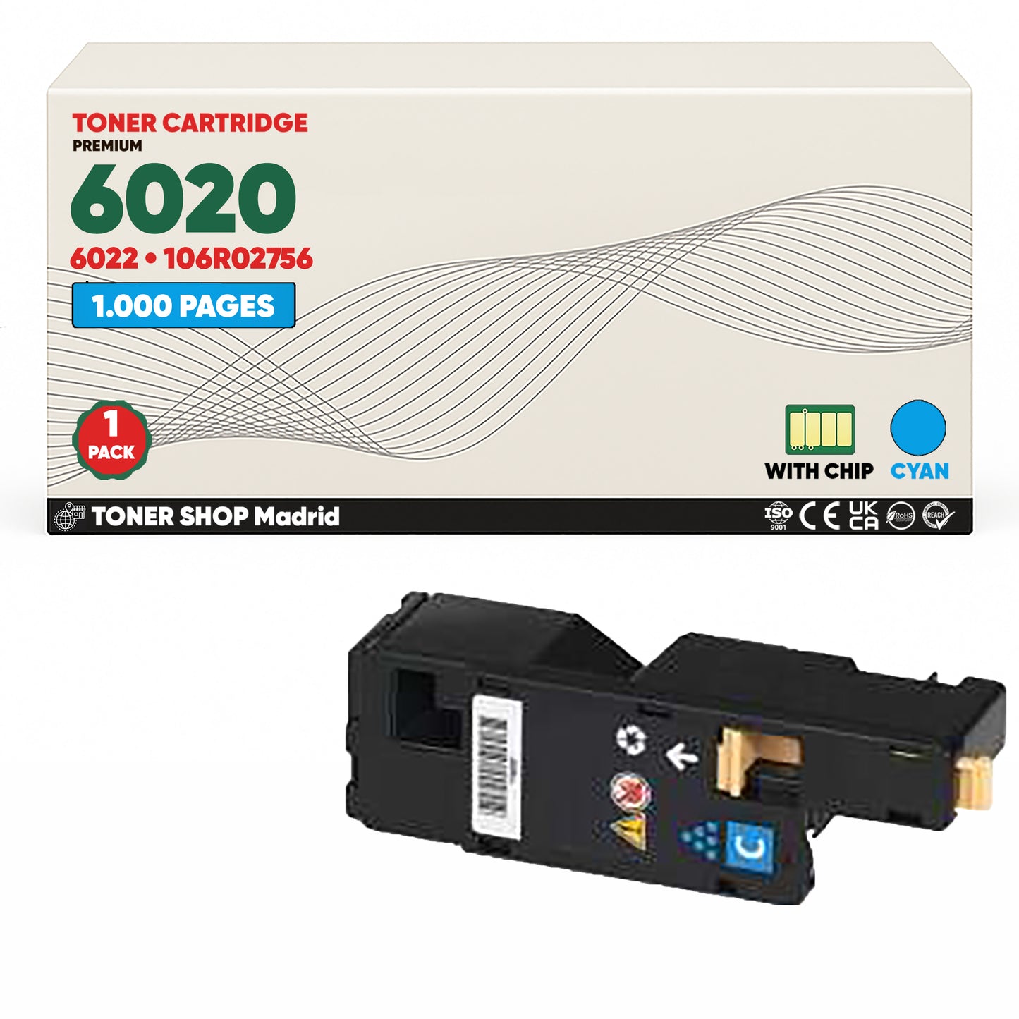 BDink Tóner Compatible Xerox Phaser 6020 (Pack 4 CMYK)