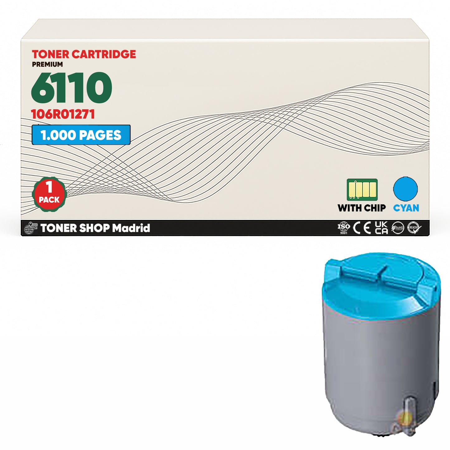 BDink Tóner Compatible Xerox Phaser 6110 (Pack 4 CMYK)