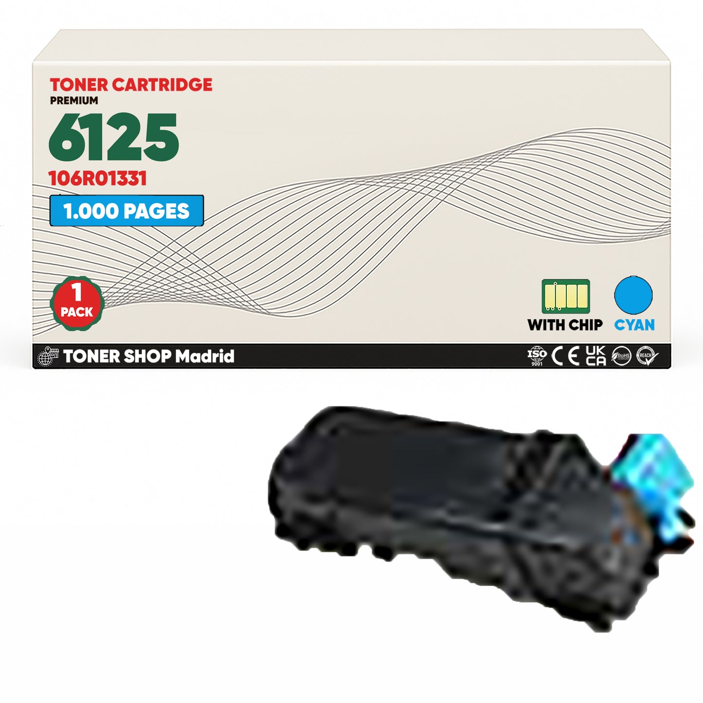 BDink Tóner Compatible Xerox Phaser 6125 (Pack 4 CMYK)