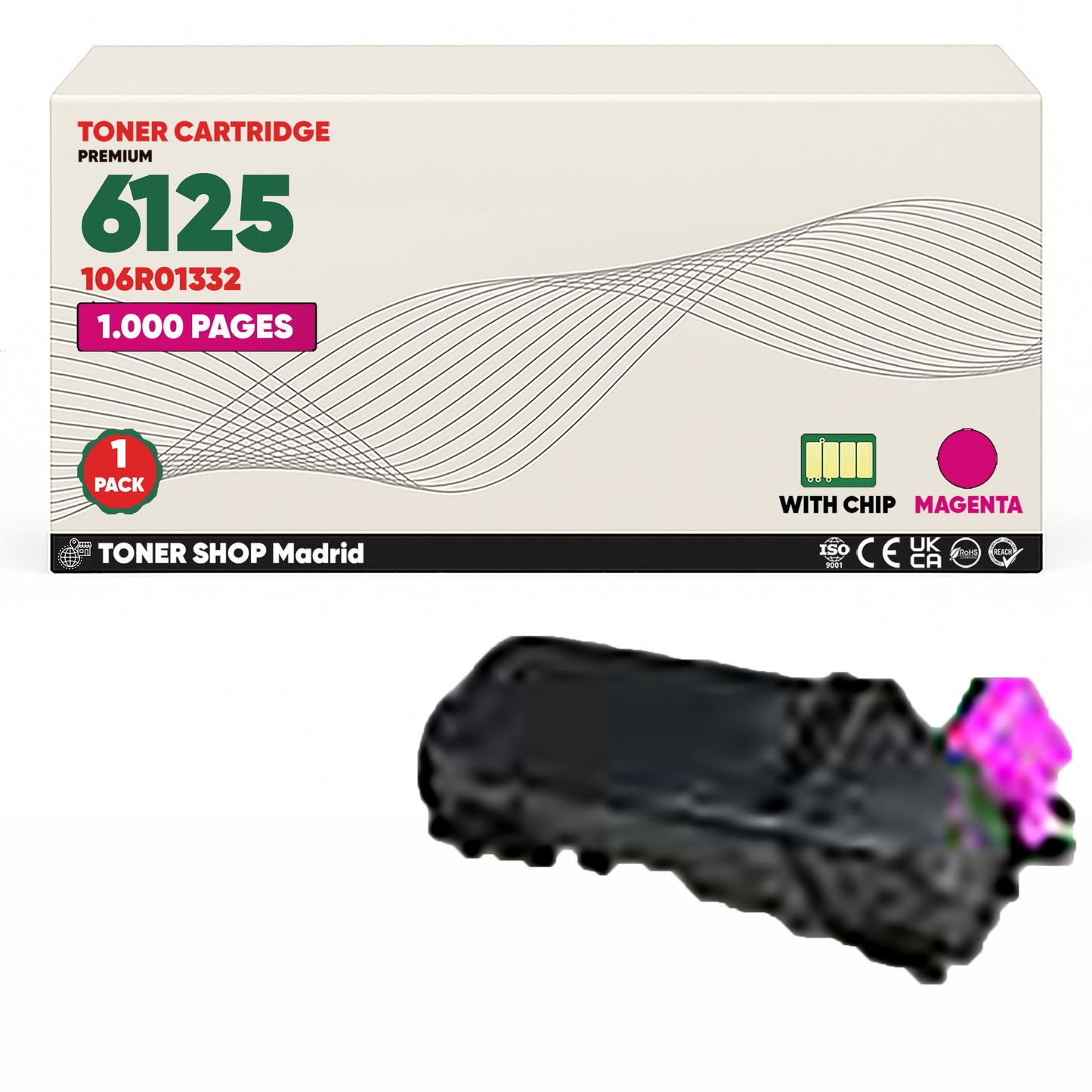 BDink Tóner Compatible Xerox Phaser 6125 (Pack 4 CMYK)