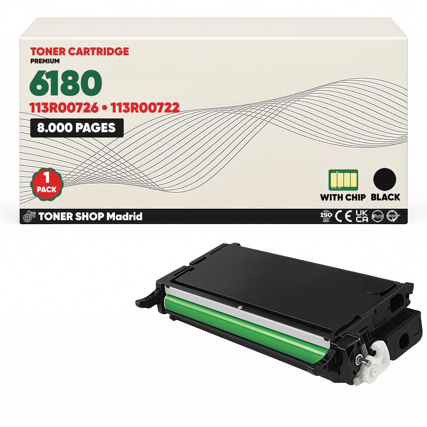 BDink Tóner Compatible Xerox Phaser 6180 (Pack 4 CMYK)