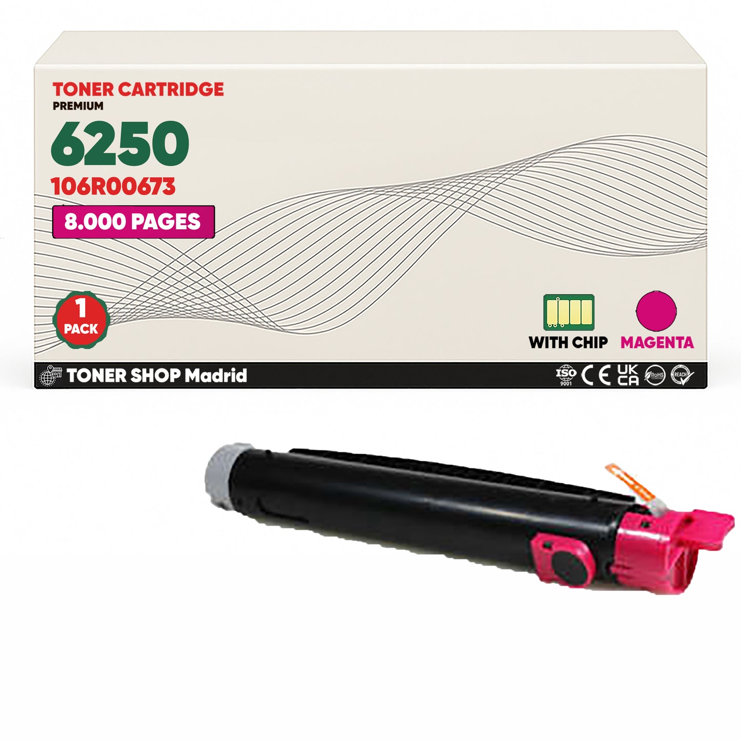 BDink Tóner Compatible Xerox Phaser 6250 (Pack 4 CMYK)
