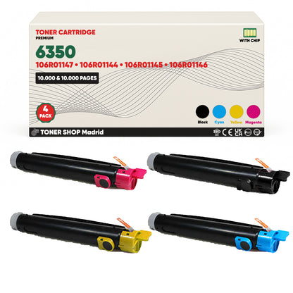 BDink Tóner Compatible Xerox Phaser 6350 (Pack 4 CMYK)
