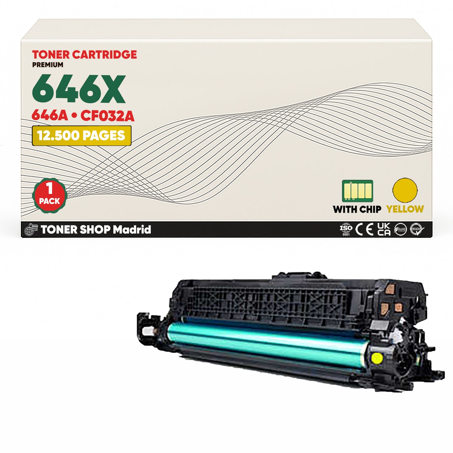 BDink Cartucho Tóner Compatible HP 646X/646A CMYK (Pack 4)
