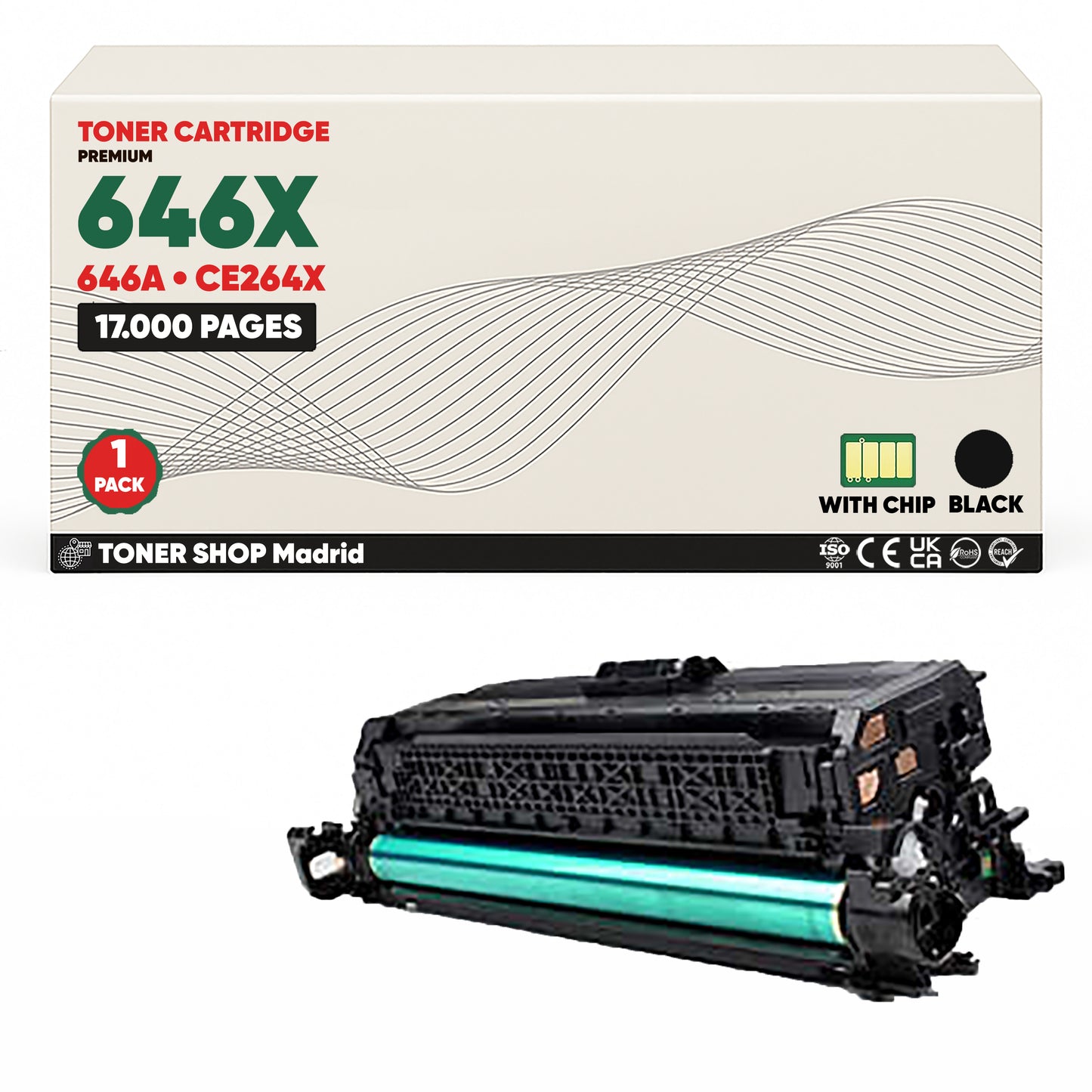 BDink Cartucho Tóner Compatible HP 646X/646A CMYK (Pack 4)