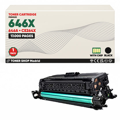BDink Cartucho Tóner Compatible HP 646X/646A CMYK (Pack 4)