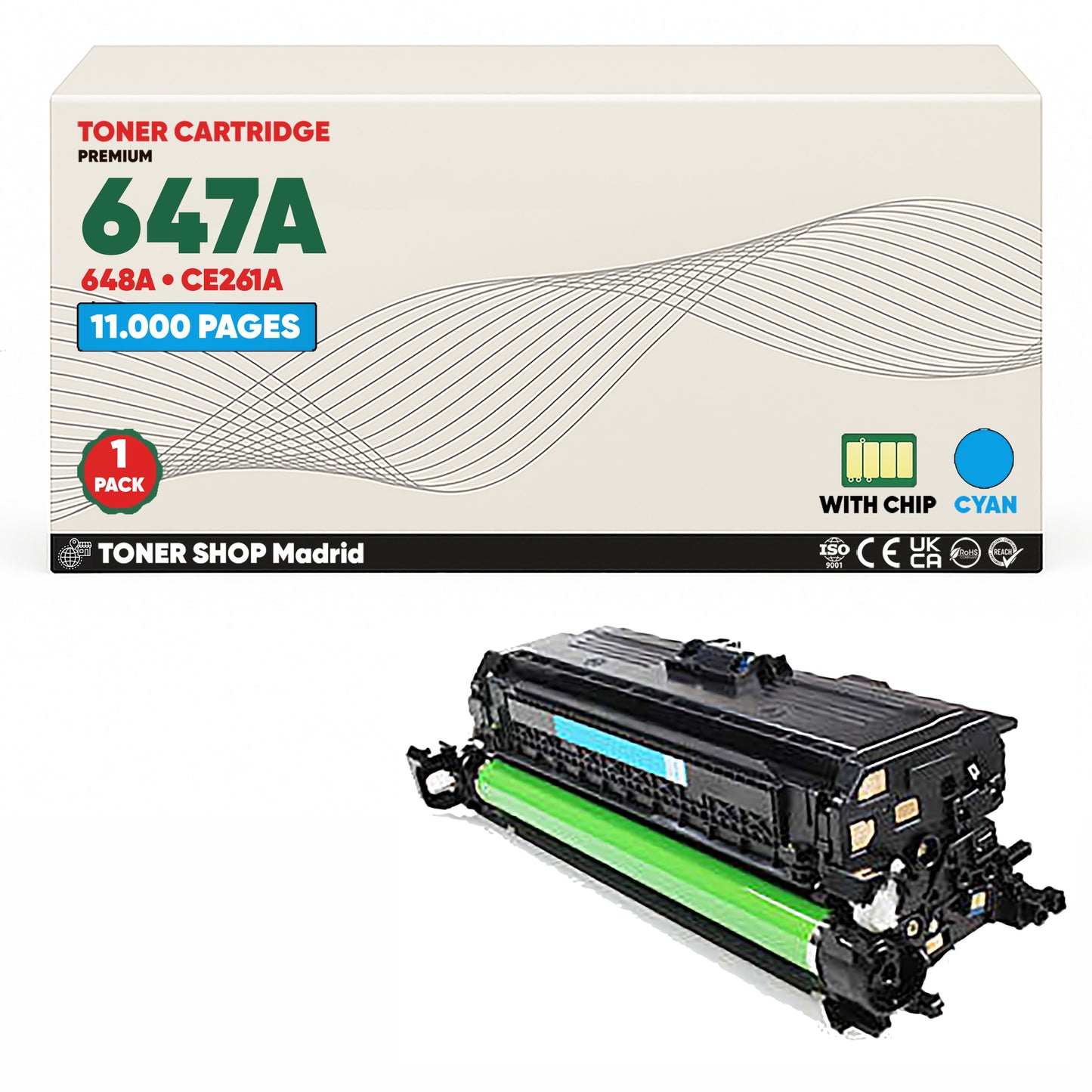 BDink Cartucho Tóner Compatible HP 647A/648A CMYK (Pack 4)