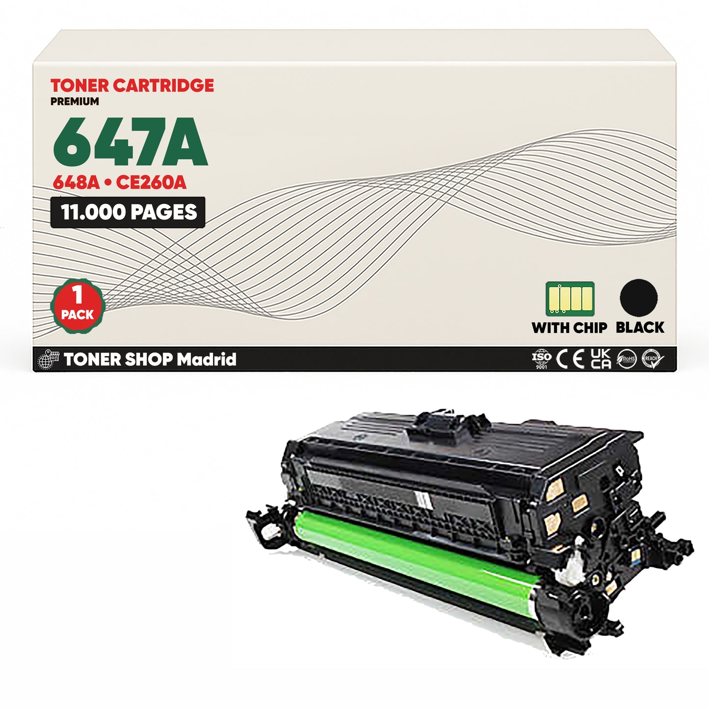 BDink Cartucho Tóner Compatible HP 647A/648A CMYK (Pack 4)