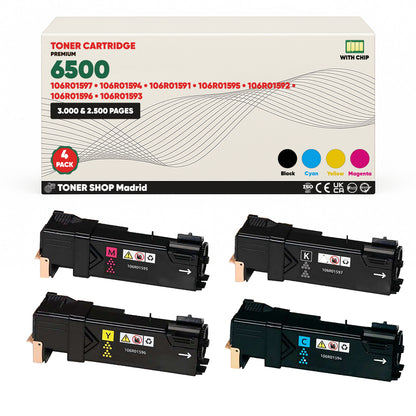 BDink Tóner Compatible Xerox Phaser 6500 (Pack 4 CMYK)