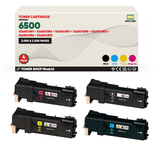 BDink Tóner Compatible Xerox Phaser 6500 (Pack 4 CMYK)