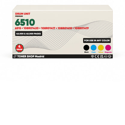 BDink Tambor de Imagen Compatible Xerox Phaser 6510/6515 (Pack 4 CMYK) Drum