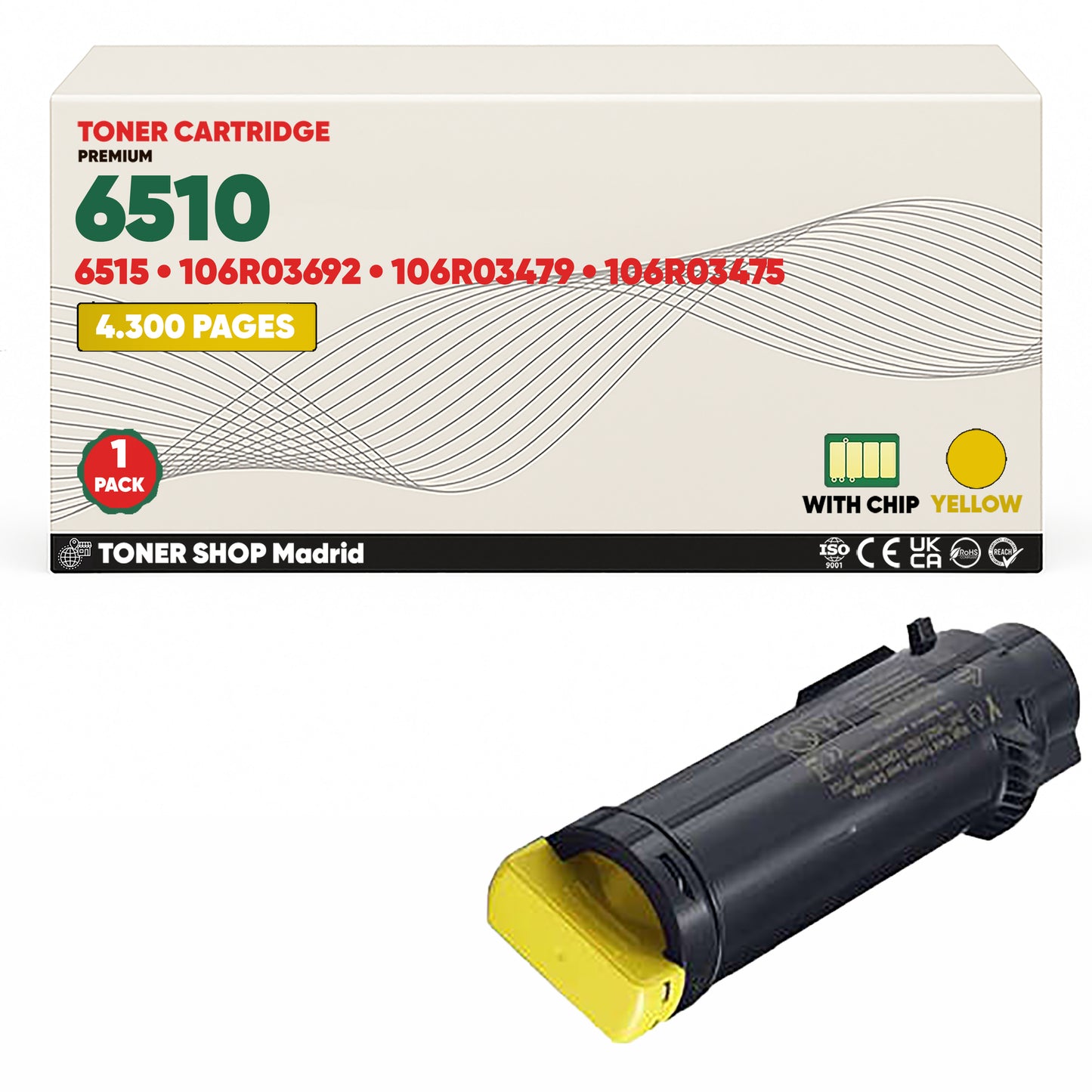 BDink Tóner Compatible Xerox Phaser 6510 (Pack 4 CMYK)