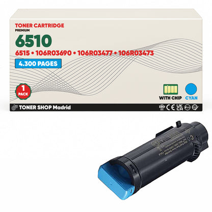 BDink Tóner Compatible Xerox Phaser 6510 (Pack 4 CMYK)