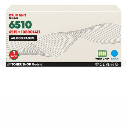 BDink Tambor de Imagen Compatible Xerox Phaser 6510/6515 (Pack 4 CMYK) Drum