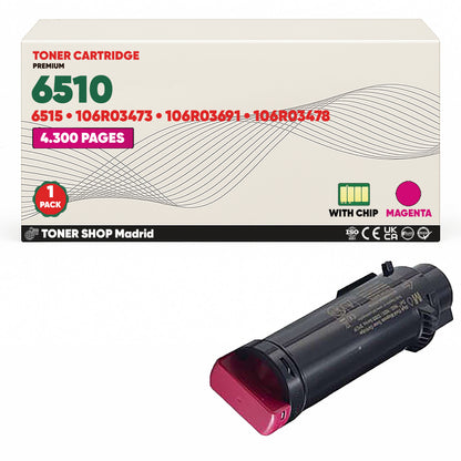 BDink Tóner Compatible Xerox Phaser 6510 (Pack 4 CMYK)