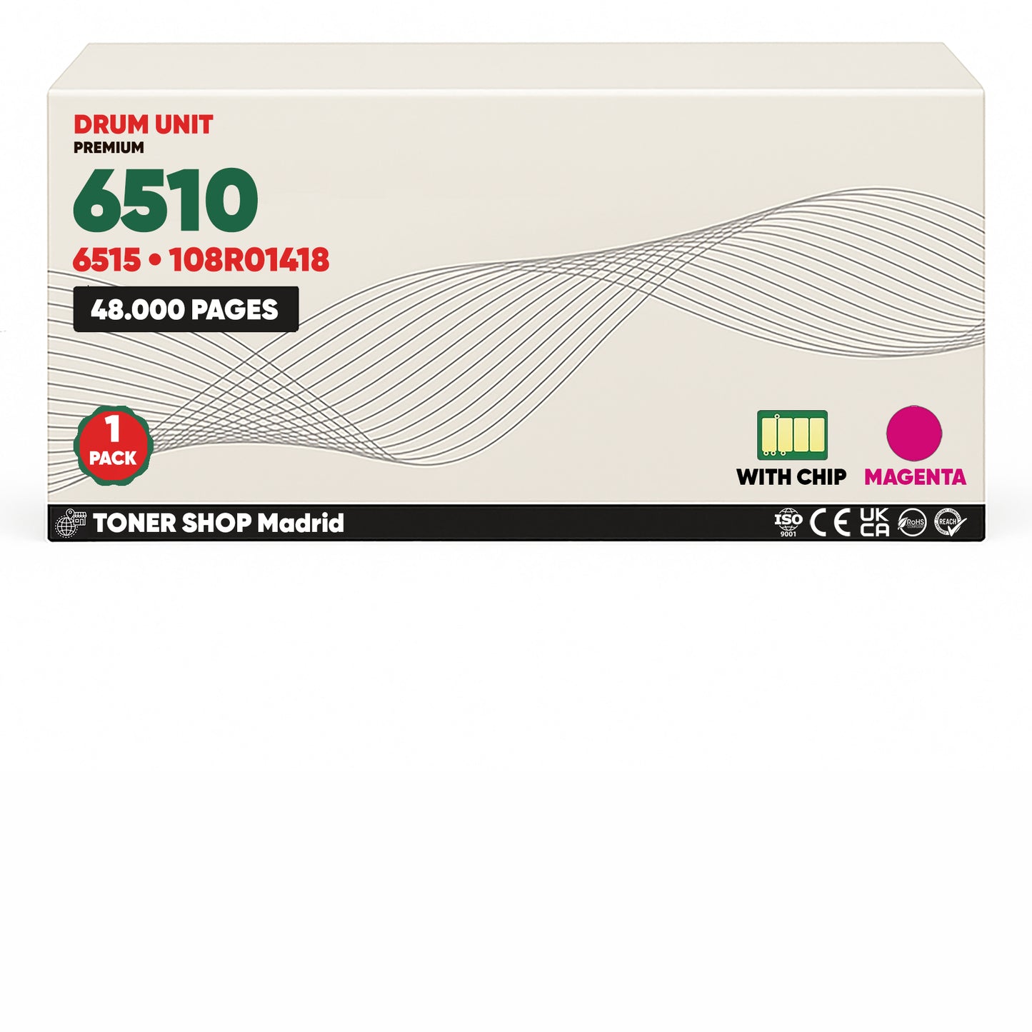BDink Tambor de Imagen Compatible Xerox Phaser 6510/6515 (Pack 4 CMYK) Drum