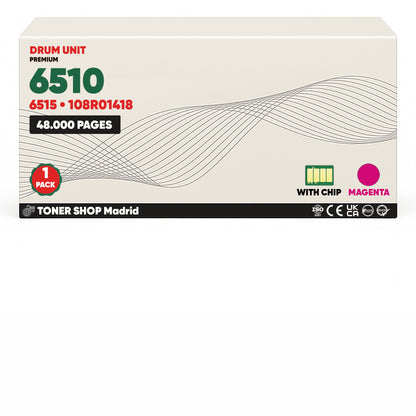 BDink Tambor de Imagen Compatible Xerox Phaser 6510/6515 (Pack 4 CMYK) Drum
