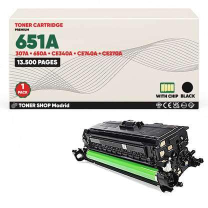 BDink Cartucho Tóner Compatible HP  651A/307A/650A CMYK (Pack 4)