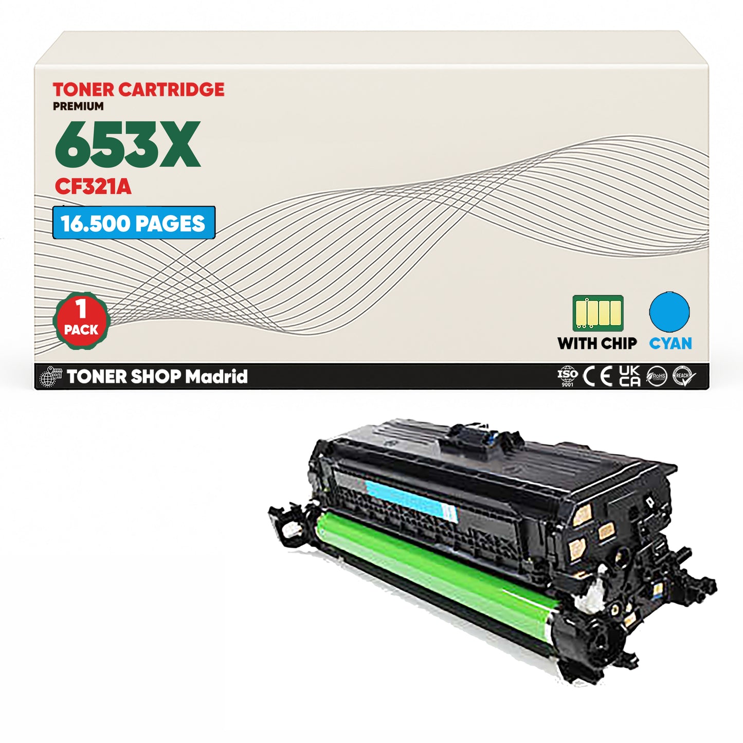 BDink Tóner Compatible HP 653X (Pack 4 CMYK) CF320X CF321A CF322A CF323A