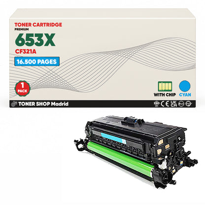 BDink Tóner Compatible HP 653X (Pack 4 CMYK) CF320X CF321A CF322A CF323A
