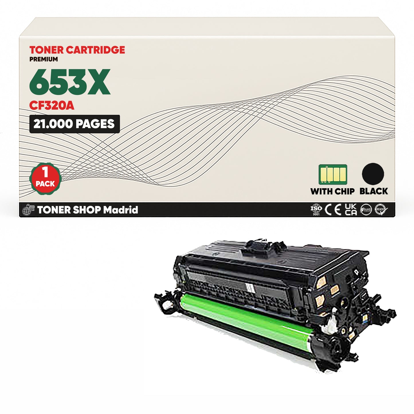BDink Tóner Compatible HP 653X (Pack 4 CMYK) CF320X CF321A CF322A CF323A