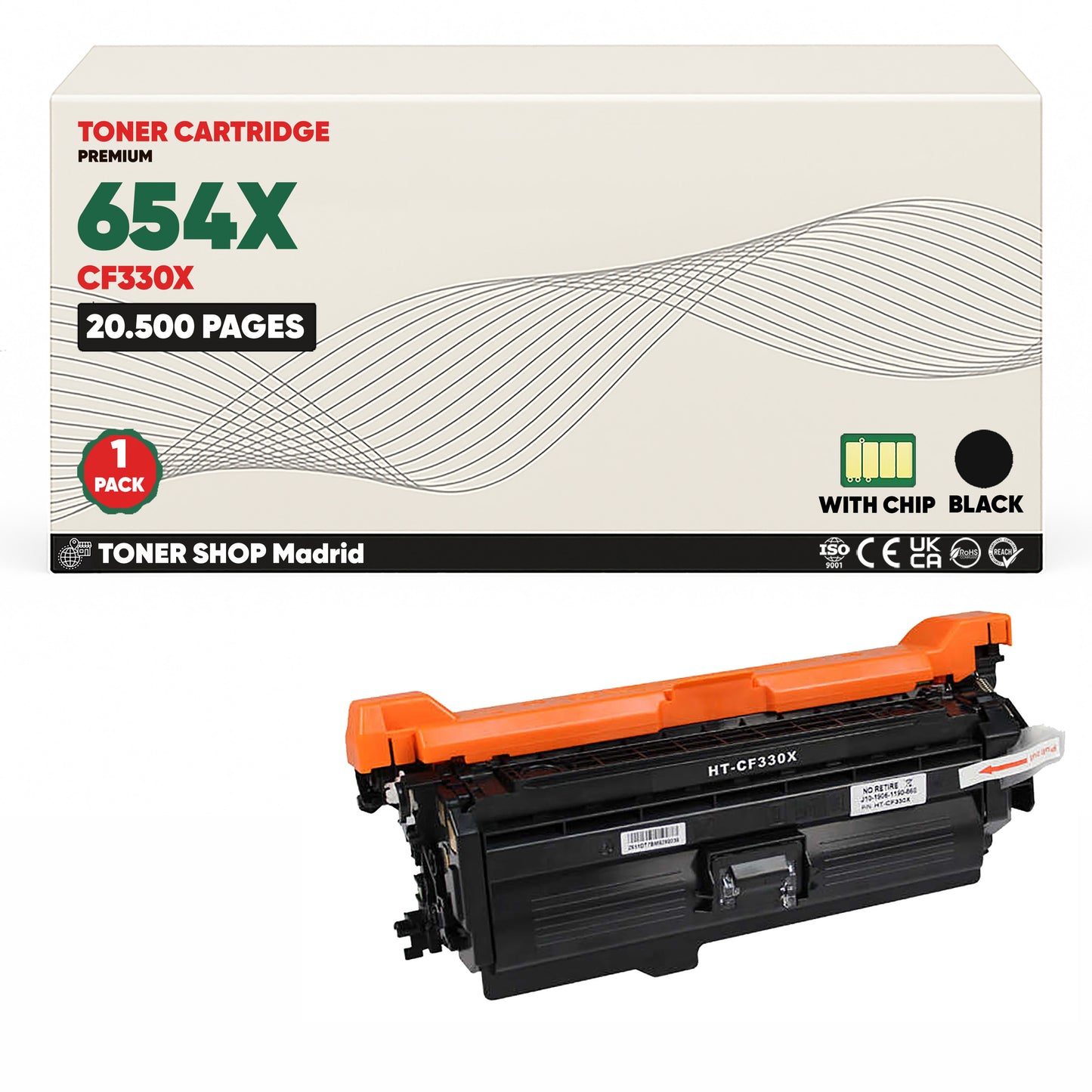 BDink Tóner Compatible HP 654X (Pack 4 CMYK) CF330X CF331A CF332A CF333A