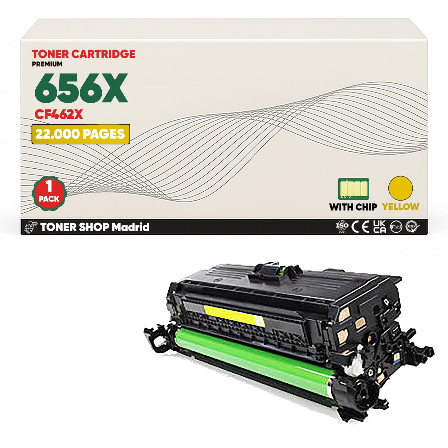 BDink Tóner Compatible HP 656X (Pack 4 CMYK) CF460X CF461X CF462X CF463X