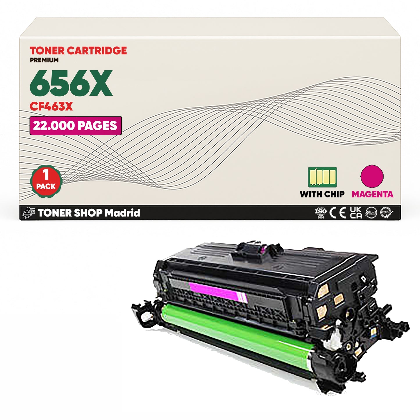 BDink Tóner Compatible HP 656X (Pack 4 CMYK) CF460X CF461X CF462X CF463X