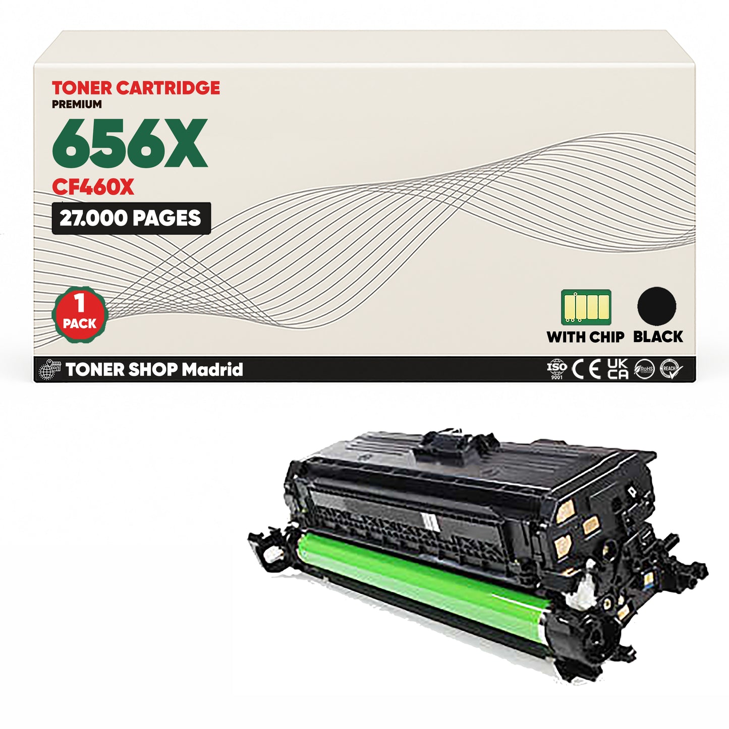 BDink Tóner Compatible HP 656X (Pack 4 CMYK) CF460X CF461X CF462X CF463X