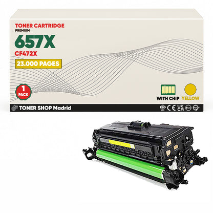 BDink Tóner Compatible HP 657X (Pack 4 CMYK) CF470X CF471X CF472X CF473X