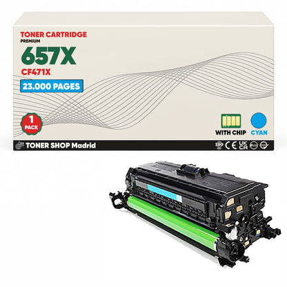 BDink Tóner Compatible HP 657X (Pack 4 CMYK) CF470X CF471X CF472X CF473X