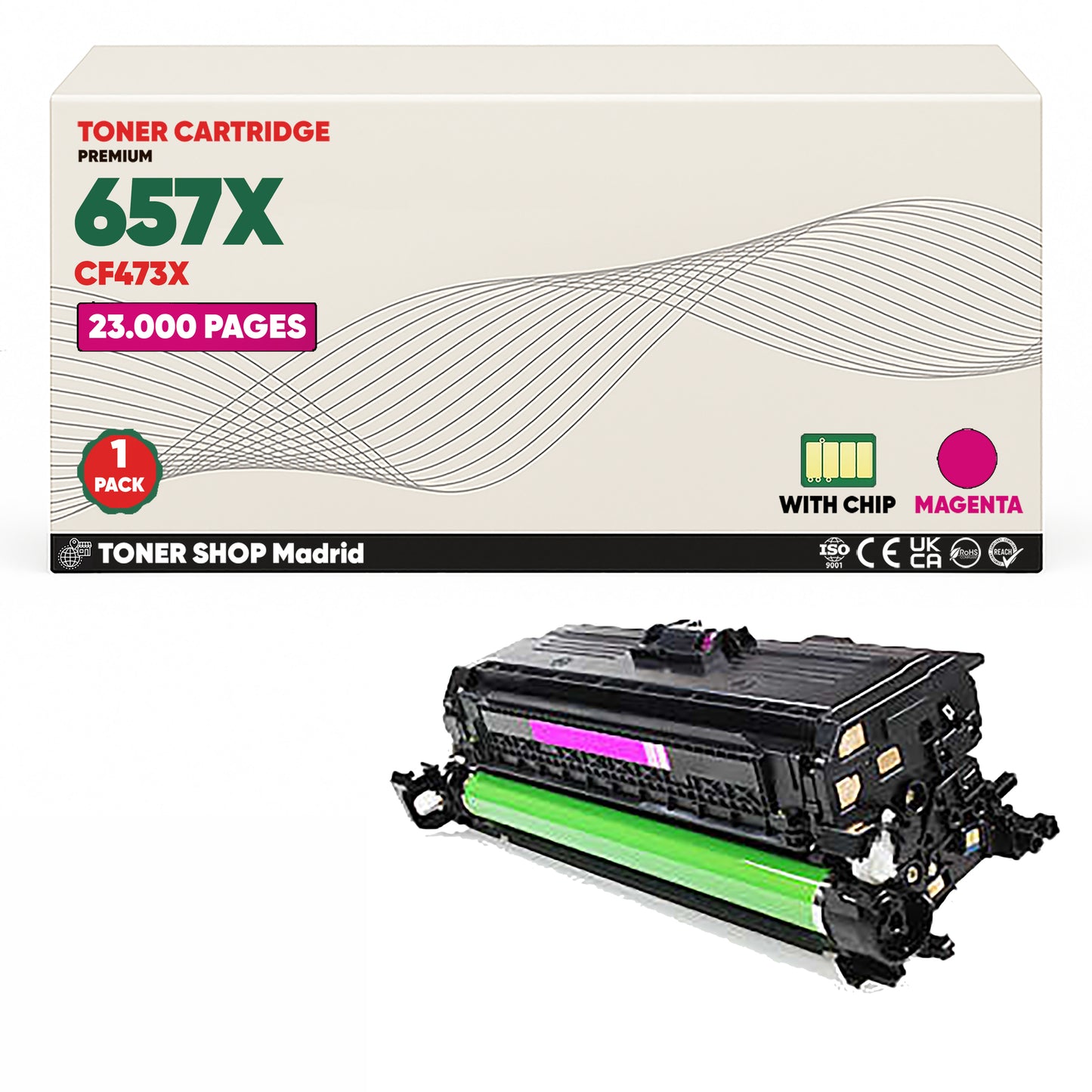 BDink Tóner Compatible HP 657X (Pack 4 CMYK) CF470X CF471X CF472X CF473X