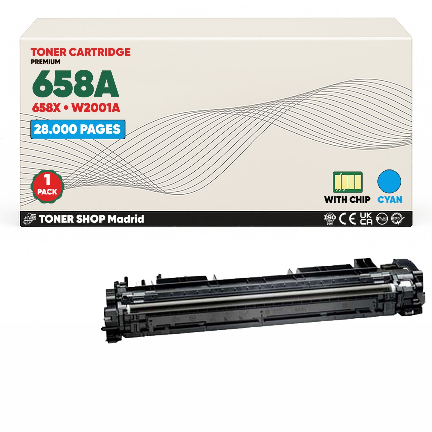 BDink Tóner Compatible HP 658A (Pack 4 CMYK) W2000A W2001A W2002A W2003A