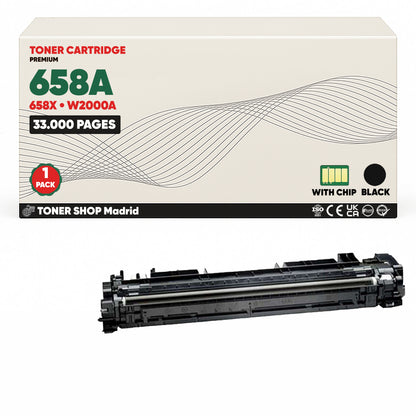 BDink Tóner Compatible HP 658A (Pack 4 CMYK) W2000A W2001A W2002A W2003A