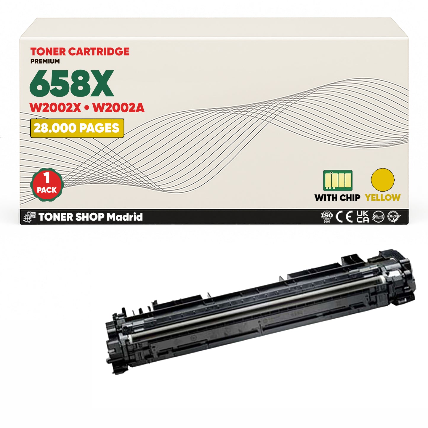 BDink Tóner Compatible HP 658X (Pack 4 CMYK) W2000X W2001X W2002X W2003X